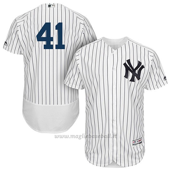 Maglia Baseball Uomo New York Yankees Miguel Andujar Bianco Blu 1ªAutentico